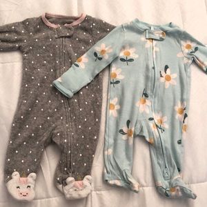 Carter’s, new born, pajamas